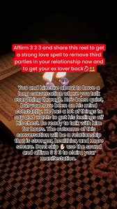 5 comments | Powerful spell to get back your ex immediately. No...