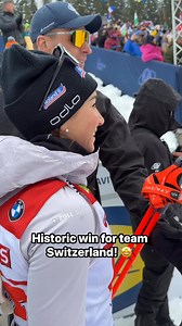 An amazing race for the Swiss biathlon team who took their first ever single mixed relay victory in World Cup! 🤩 Job well done 🙌🏼🇨🇭 | Biathlonworld