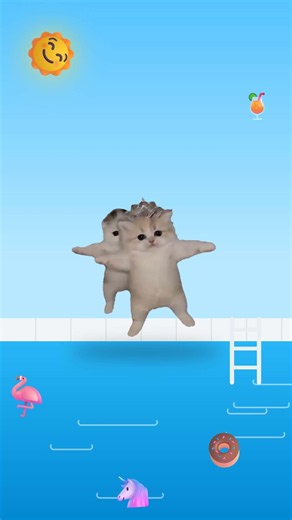 Los gatitos con CORONA bailando en la PISCINA como si nada 🏊😹