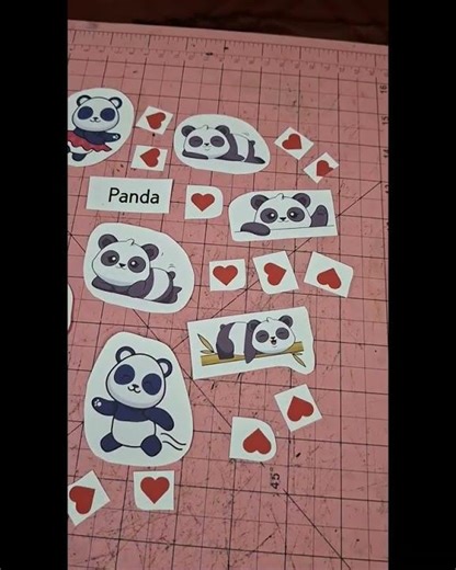 DIY Panda Stickers