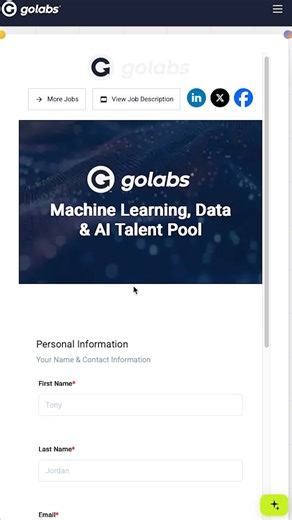 Golabs on Instagram: "🚀 Your next big tech move starts here. We’re building a Golabs Tech Talent Pool to connect top LATAM professionals with global, high-impact projects. If you work in Machine Learning, MLOps, Data Science, Data Engineering, or Applied AI, this is your moment. 🌎 100% remote 🤝 Global opportunities 📈 Real growth, real impact 👉 Apply now and get on our radar: https://recruitcrm.io/apply/17646998793430117843Vhl #GolabsTech #TechJobs #HiringLATAM #RemoteJobs #TalentPool #Machi