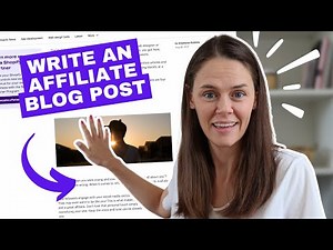 Writing an Affiliate Marketing Blog Articles with Examples