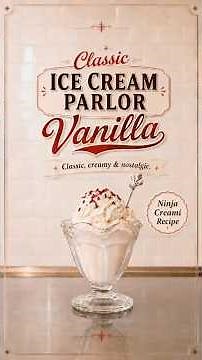 Classic Ice Cream Parlor Vanilla, Ninja Creami Malt Ice Cream #recipe #ninjacreami #icecream