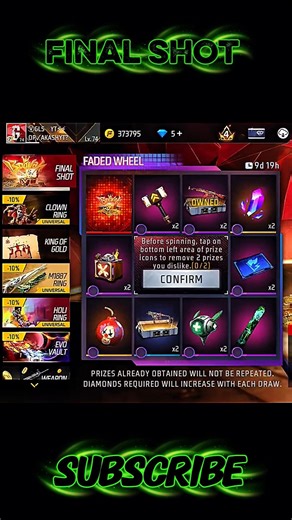 FREE FIRE MAX FINAL SHOT REWARDS 😍 EVENT l #shorts #shortsfeed #freefire #foryou