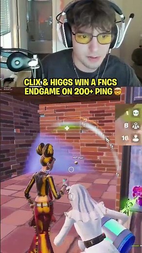 Clix WINS an FNCS game on 200+ ping 🤯
