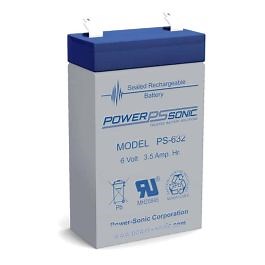 Power-Sonic PS-632 | Rechargeable SLA Battery 6v 3.5ah