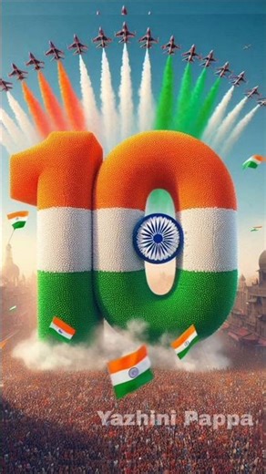 Indian flag design one to ten numbers #independenceday #republicday #15august