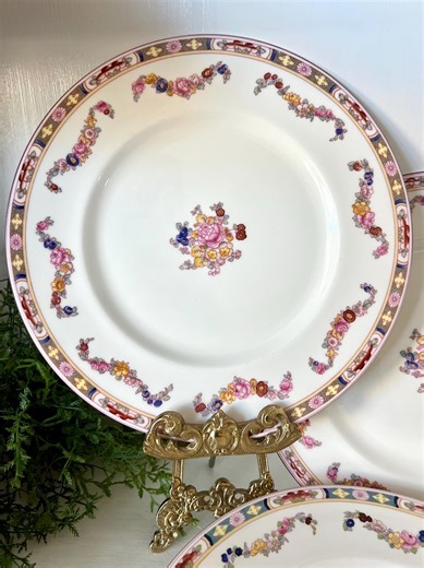 Minton Rose A 4807 Set of Six Dinner Plates by Minton, Bone China England TYCAALAK - Etsy