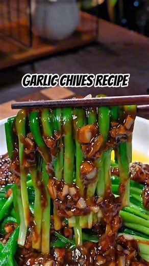 Easy Garlic Chives Recipe #food #recipe #cooking