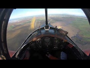 De Havilland Chipmunk aerobatics pilot view from cockpit