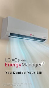 Take control of your electricity bills like never before! With LG's revolutionary Energy Manager, simply set your energy usage limit, and your LG AC does the rest. Fix your electricity bill amount now with an LG Air Conditioner featuring Energy Manager Know more at bit.ly/3WLjNXi #LG #LIndia #LifesGood #EnergyManagerPlus #LGAirConditioner #EnjoySavings #EnergyOptimisation #ElectricityBills #EnergyEfficiency #Savings #HomeAppliance #YouDecideYourBill | LG Global