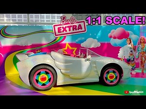 Real Life Barbie Extra Car World Unveil! Drivable 1:1 Scale - 2021 LA Auto Show