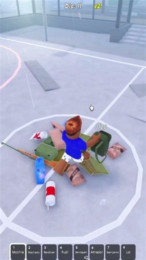 SOBREVIVI 100 DIAS NO APOCALIPSE ZUMBI DO ROBLOX #shorts