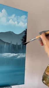 Attempting to follow a Bob Ross tutorial…without pausing the video=mission impossible. Give this challenge a try! Grab yourself some fresh paints to get started, available on our website while stock lasts! Visit www.blueribbonartsupplies.ie #art #painting #bobross #challenge | Blue Ribbon Art Supplies