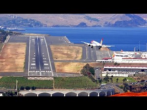 Hard Landing Funchal Airport Madeira 4K