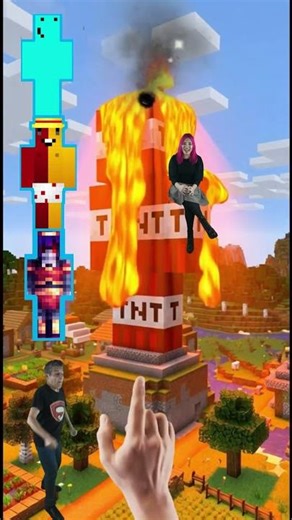 DOLL MURDER DRONES GELEIA OU PROBLEMS QUEM ESTÁ NA ESTATUA DE TNT QUANDO A LAVA APARECER #shorts