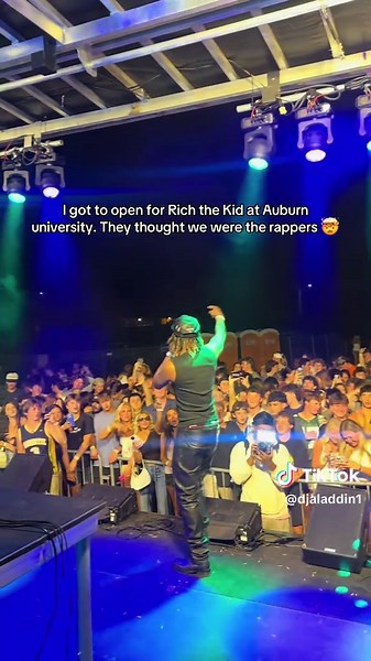 I got to open for Rich the Kid at Auburn university. They thought we were the rappers 🤯 #richthekid #fyp #djaladdin #auburn #viral