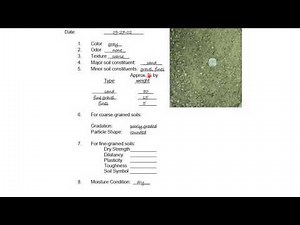 1. (LAB) Visual Classification of Soils