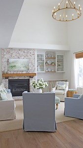 2.2K views | Modern Spring Living Room Inspiration. Achieve a refined spring refresh with layered window treatments—bamboo shades for natural warmth and elegant curtains for a polished finish. Curtains: Patti, Off White, Tailor Pleat Shades: Lay, Bark, Cordless : Tuftandtrim #twopagescurtains #twopageshome #livingroomdesign #livingroom #livingroominspo #springdecor #springdecorating | Twopagescurtains | Facebook