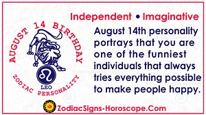 August 14 Zodiac (Leo) Horoscope Birthday Personality and Lucky Things | ZSH