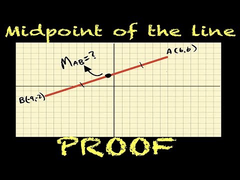 Midpoint of a Line - PROOF