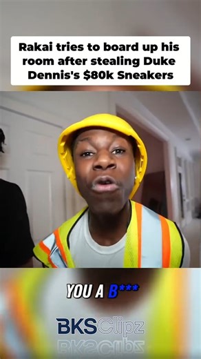 Ty Waterman | Rakai grabbed Duke Dennis’s $80k Freddy Krueger SB Dunks, then instantly tried to board his room door shut from the inside like Duke was... | Instagram