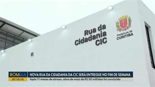 Nova Rua da Cidadania da CIC será entregue no fim de semana em Curitiba