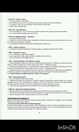 🖥️📚1st puc computer science notes 📚 first chapter overview a computer 📚