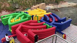 Dizzy X Rodeo Obstacle Course or Inflatable Dizzy Meltdown Obstacles or Mechanical Inflatable Dizzy Giant Games