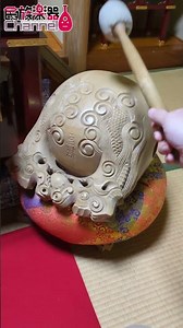 寺院の巨大な木魚を叩かせてもらった Giant Mokugyo (Buddhist Wooden Fish Drum) Traditional Japanese Instrument
