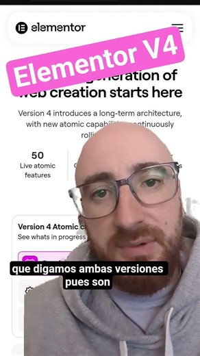 Se viene Elementor V4 en un par de semanas. #wordpress #elementor