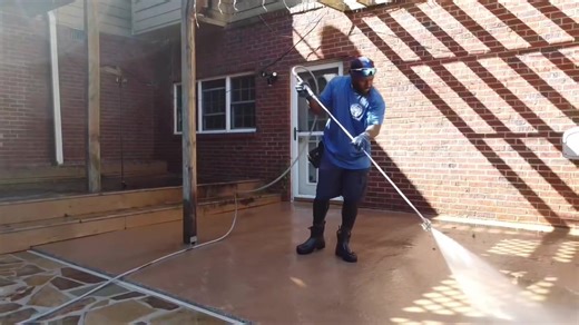 All things pressure washing #pooldeck #flagstone #cleaning #renovation #makeover