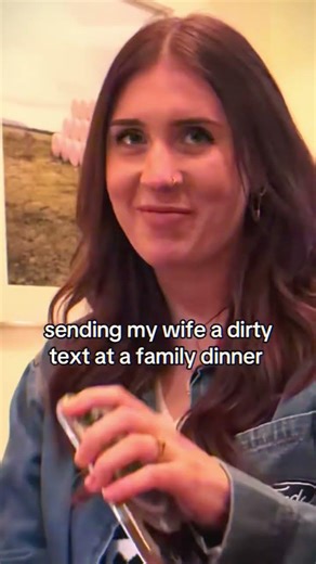 Send a hot text message to your wife in front of your family #wedlocked