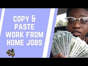 Copy and Paste Work From Home Jobs (Make Money Online)