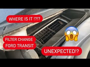 Changing the cabin filter on Ford Transit