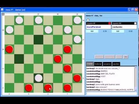Playok Checkers one minute games