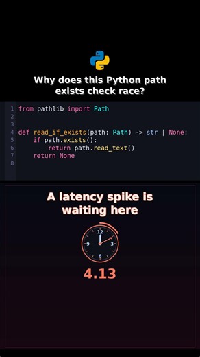 Why does this Python path exists check race? #pythonengineering