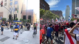 Todo el color del Superclásico: banderazo de River y recibimiento de Boca