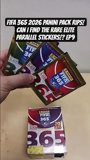 FIFA 365 2026 PANINI PACK RIPS! CAN I FIND THE RARE ELITE PARALLEL STICKERS!? EP9 #panini #fifa365