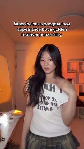 Hongdae Boy Confidence with a Golden Retriever Charm