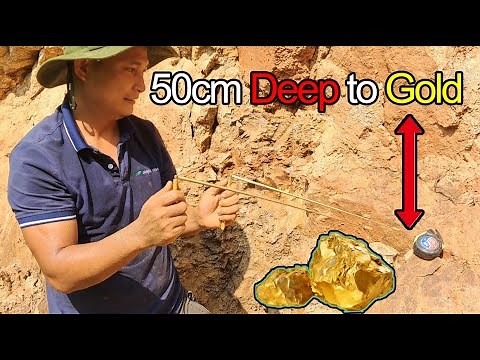 How to Use a Dowsing Rod to Locate Gold ? - Legendary Dowsing Expert Helps Us Find BIG Gold Nuggets