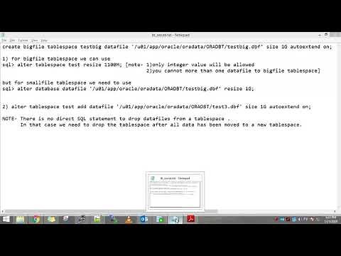 oracle 11g resize tablespace