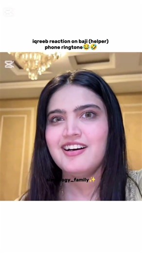iqreeb reaction on baji (helper) phone ringtone😂🤣|#sistrology#shorts