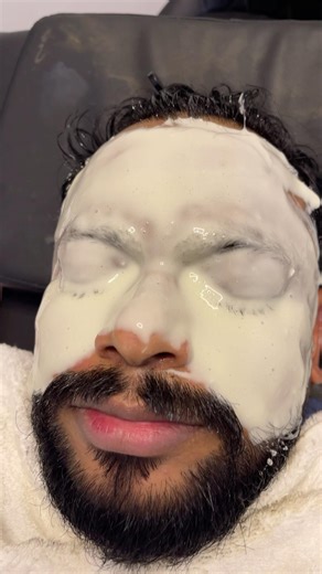 Face par rubber mask = parlour jitni glow #HomeRemedies #BeautyHacks