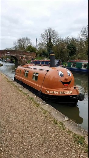 The happy banger #boat #canal #british #narrowboat #canalboat | Canal Boats