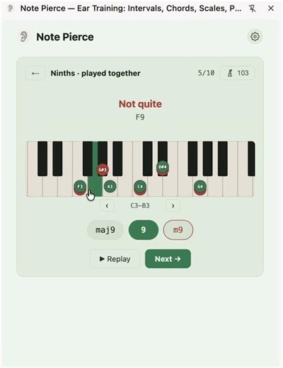 Can you hear the difference between Maj9, 9, and min9 chords? 👂🎹