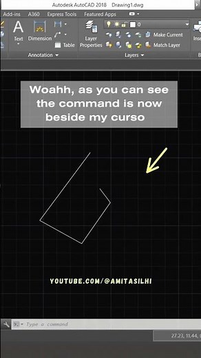 AutoCAD Command Not Showing on Screen/Cursor? - DYNMODE #shorts #autocad #architecture #design #tips