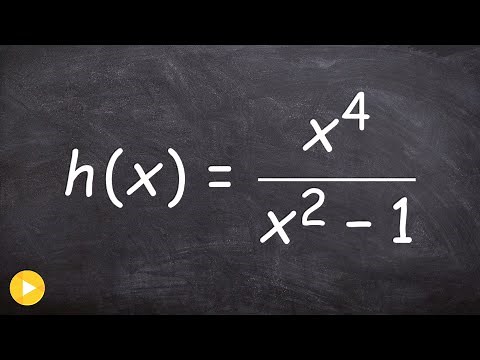 Algebraically Determine If the Rational Function is Even or Odd