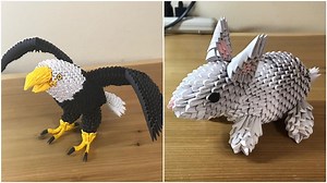 Amazing 3D Origami Paper Animal Sculptures