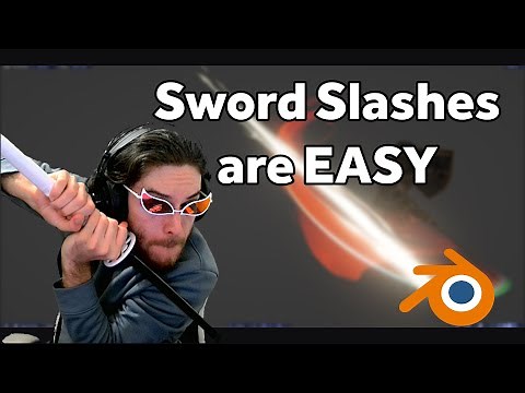 Sword slash VFX are EASY to make in Blender